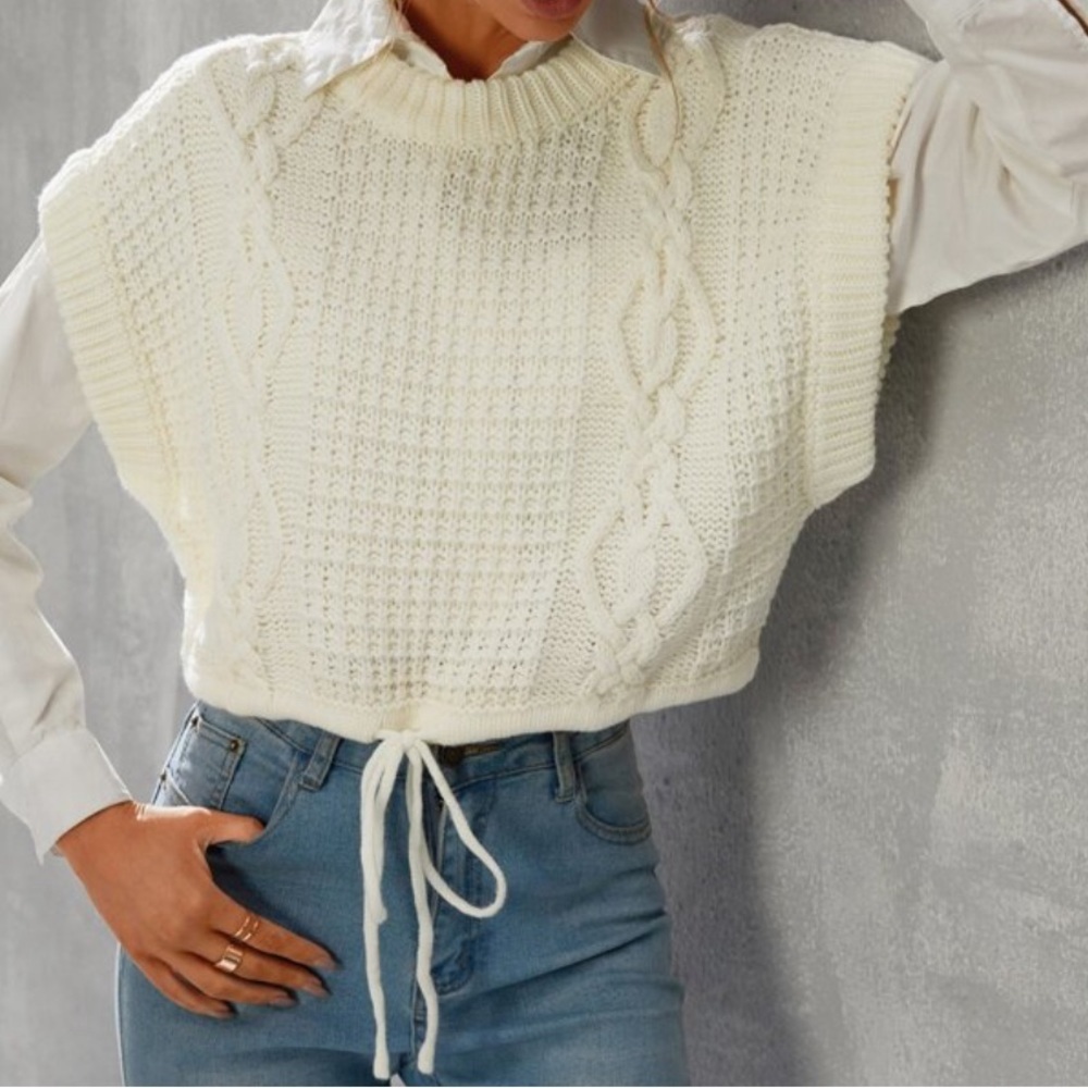 Universal Thread Goods Co Knit Vest - Cream - Xl knit